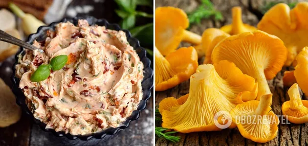 Вкусная намазка из масла и грибов 