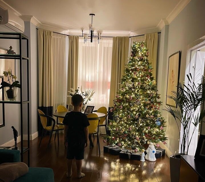     Вячеслав Манучаров показал, какую елку поставил в доме для сына Даниила и дочери Нины Фото: соцсети