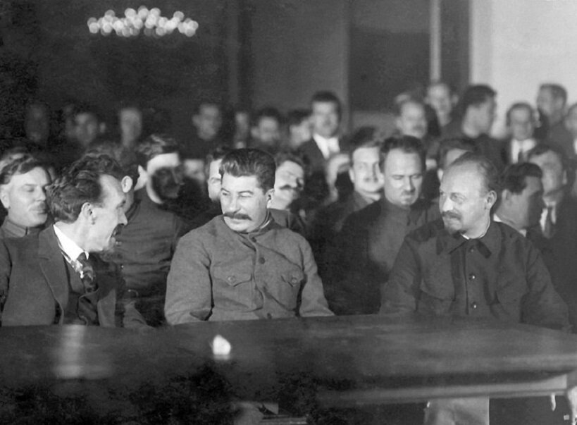 Николай Бухарин и Иосиф Сталин