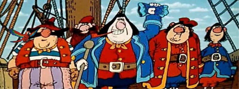 фрагмент из м/ф "Остров сокровищ", «Киевнаучфильм»