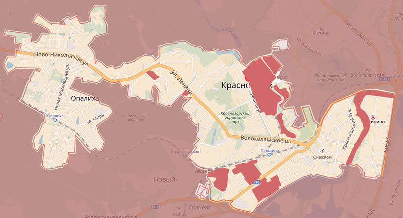 Гугл карта красногорск