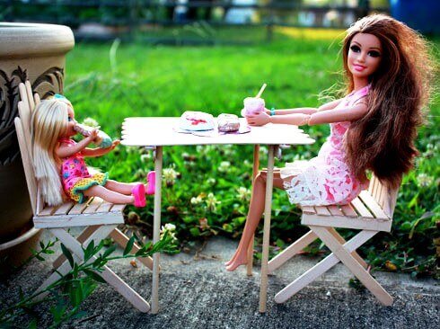 DIY: Мебель для кукол ✿ Как сделать туалетный столик для кукол своими ру...