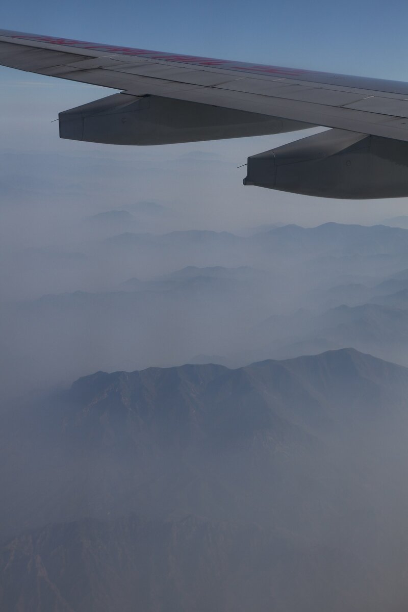 На подлете к Пекину. Hainan Airlines