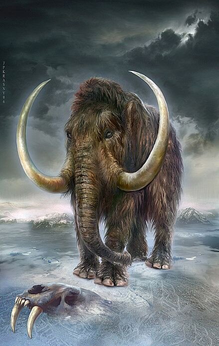 Мамонт на льду