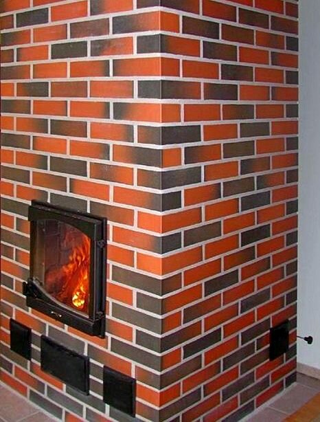Печь из клинкерного кирпича