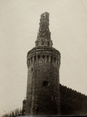 Кремль после обстрела.1917 год