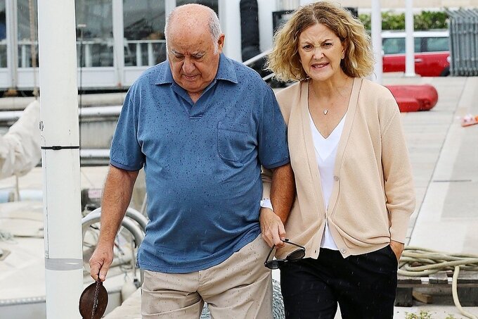 Амансио Ортега и Флора Перес