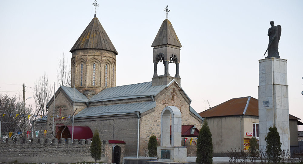 Церковь Пресвятой Богородицы - бывшая армянская церковь, а ныне кафедральный собор Аланской епархии ЦИПХГ 
