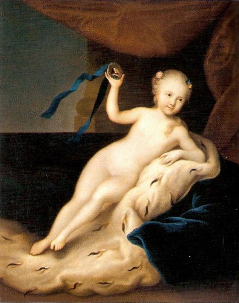 Луи Каравак  - «Портрет цесаревны Елизаветы Петровны в детстве», 1710 год