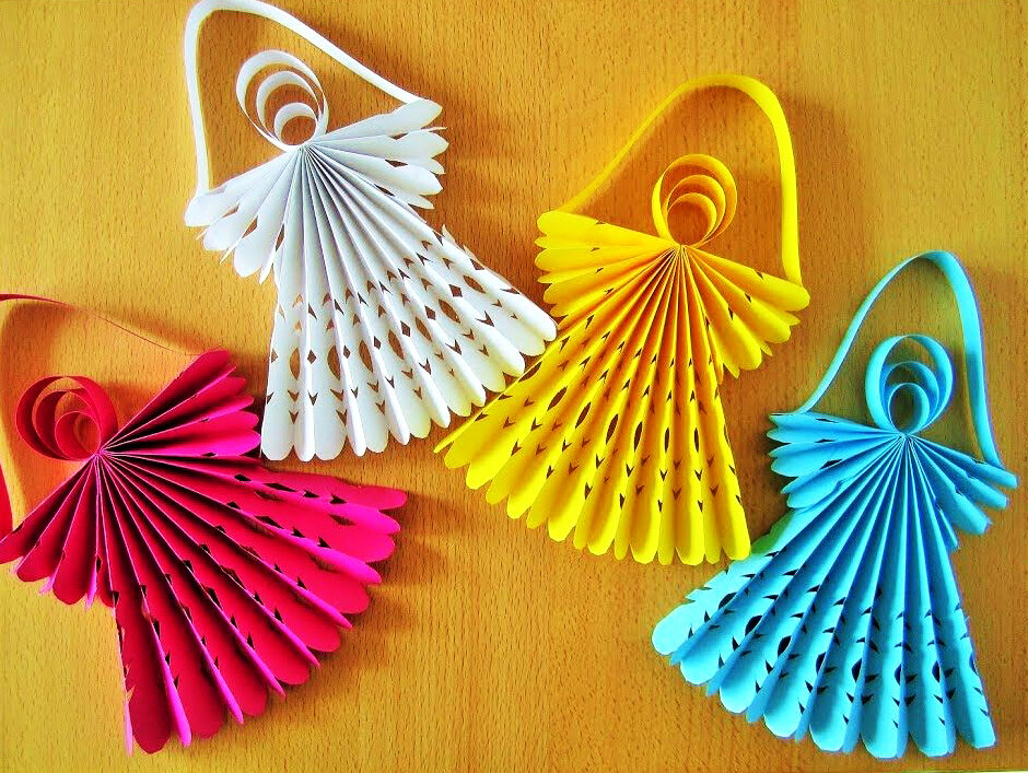поделка ангел. ангел из бумаги гармошкой. ангел технология 4 класс. поделка ангел из бумаги. поделка ангелочек своими руками из бумаги.
