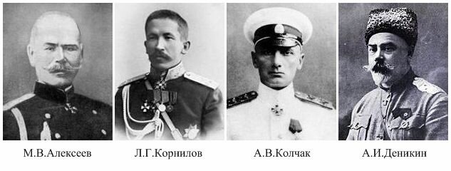 Врангель Деникин Колчак Корнилов Алексеев Корнилов. Деникин; Каледин; Алексеев; Врангель; Корнилов; Колчак; Юденич; Краснов. Белые Колчак Деникин. Белые вожди Деникин Колчак Юденич Врангель. Командующие белых