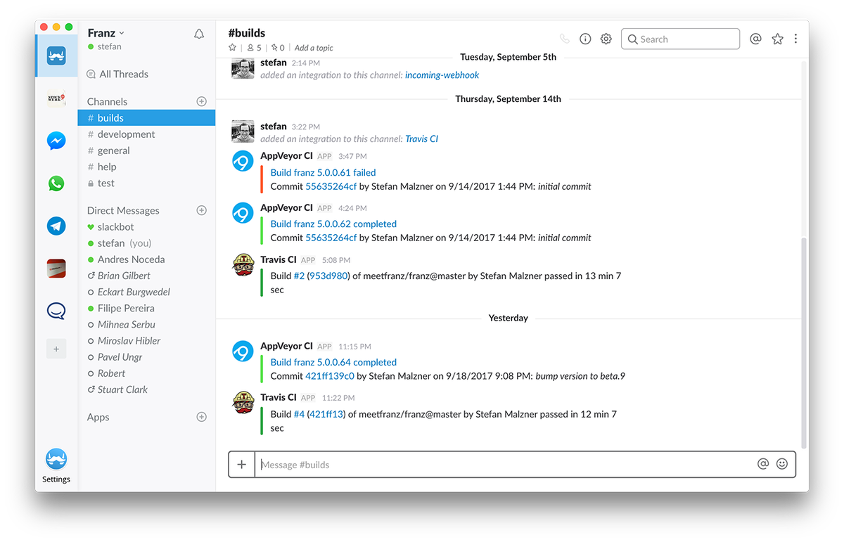 Рис. 1. Franz 5.0.0