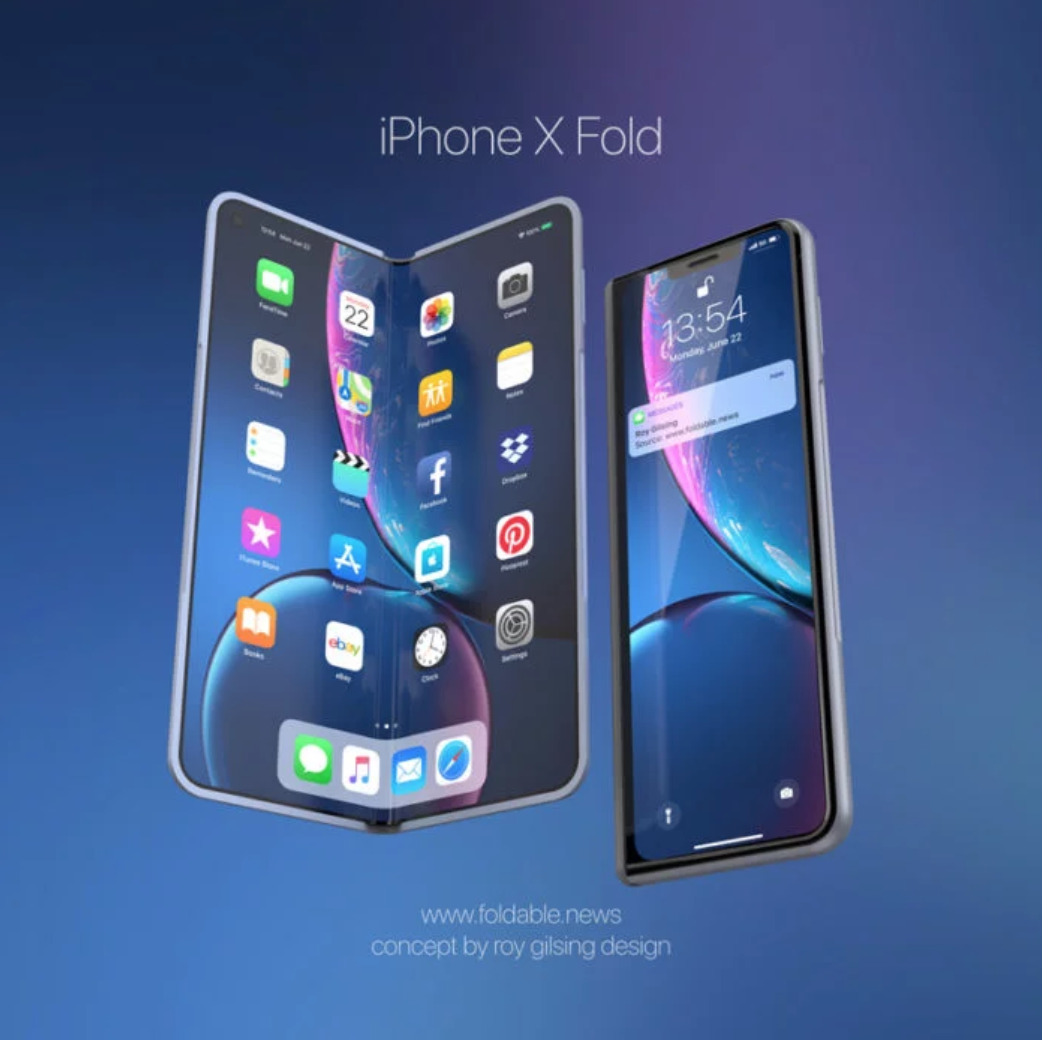 Похоже, что этот год пройдет для мира технологий под знаком складных смартфонов. Долгое время велись разговоры о новинках в дизайне, о новых патентах, мелькающих в сети, все производители - от мала до велика - так или иначе интересуются этой темой. Например, еще в прошлом году, довольно мало известная китайская фирма под названием Royole демонстрировала свой первый складной смартфон Flexpai. До выпуска в коммерческое использование он пока еще не дошел, но с тех пор многие более крупные производители раскрыли свои разработки миру. Это и Huawei, Xiaomi, и OPPO. На прошлой неделе Samsung представили свой складной Galaxy Fold, а затем и Huawei порадовали своим Mate X. Кто будет следующим - посмотрим, возможно, Lenovo.
Но в целом, не приходится сомневаться в том, что если данный тип смартфонов завоюет популярность, остальные крупные производители также присоединятся к существующей компании. Ярким примером здесь может служить тренд на каплевидную выемку, которую задала компания Apple после выпуска своего iPhone X. Пока что, правда, Apple не была замечена в разработках складных моделей, но мы предполагаем, что они дойдут и до этого.
А пока что можно только пытаться представить себе как бы выглядел складной продукт от этой компании. Чем и занимаются дизайнеры и программисты с технического сайта Foldable New - они опубликовали рендеры такого потенциального устройства. По их просьбе такой концептуальный дизайн был создан дизайнером-голландцем Роем Гислингом. Его назвали iPhone X Fold - по аналогии с Galaxy Fold.
На рендеринге мы видим, что устройство имеет два экрана - один внешний 1:3, когда телефон находится в сложенном состоянии, при его раскладывании образуется обширный экран 2:3. В сложенном виде, правда, данный концепт не очень похож на iPhone, скорее, на Андроид, а вот в развернутом состоянии он уже похож на iPad.
Его также можно раскладывать частично, в результате чего он превращается в своего рода мини-ноутбук с клавиатурой. В целом, конечно, мы сомневаемся, что реальная модель (а она ведь когда-нибудь появится) от компании Apple будет выглядеть именно так. Но это было интересно себе представить. В любом случае, у Apple есть ряд патентов на складные устройства, так что рано или поздно мы все-таки увидим их версию данного продукта.