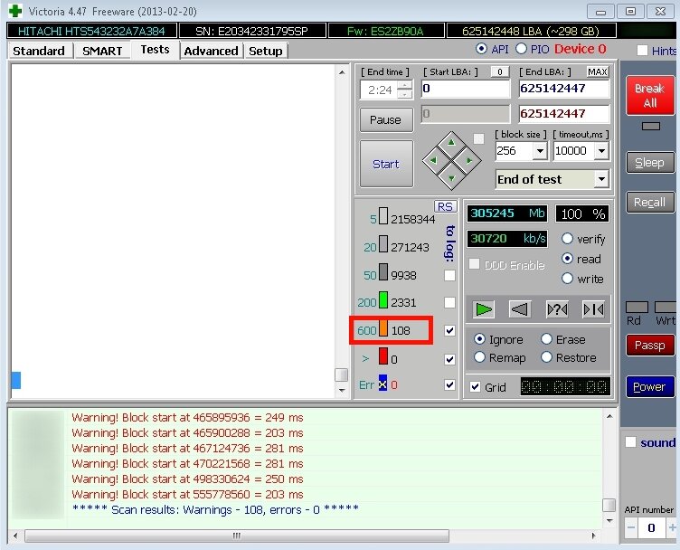 Victoria выявила 108 секторов с долгим откликом