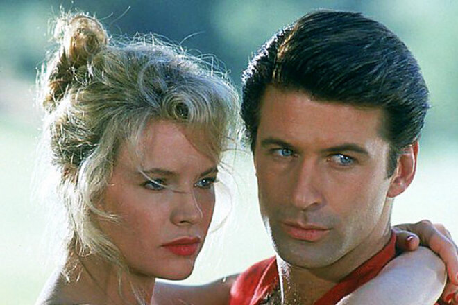 Ким Бейсингер и Алек Болдуин на съемках фильма «Привычка жениться», 1991 год