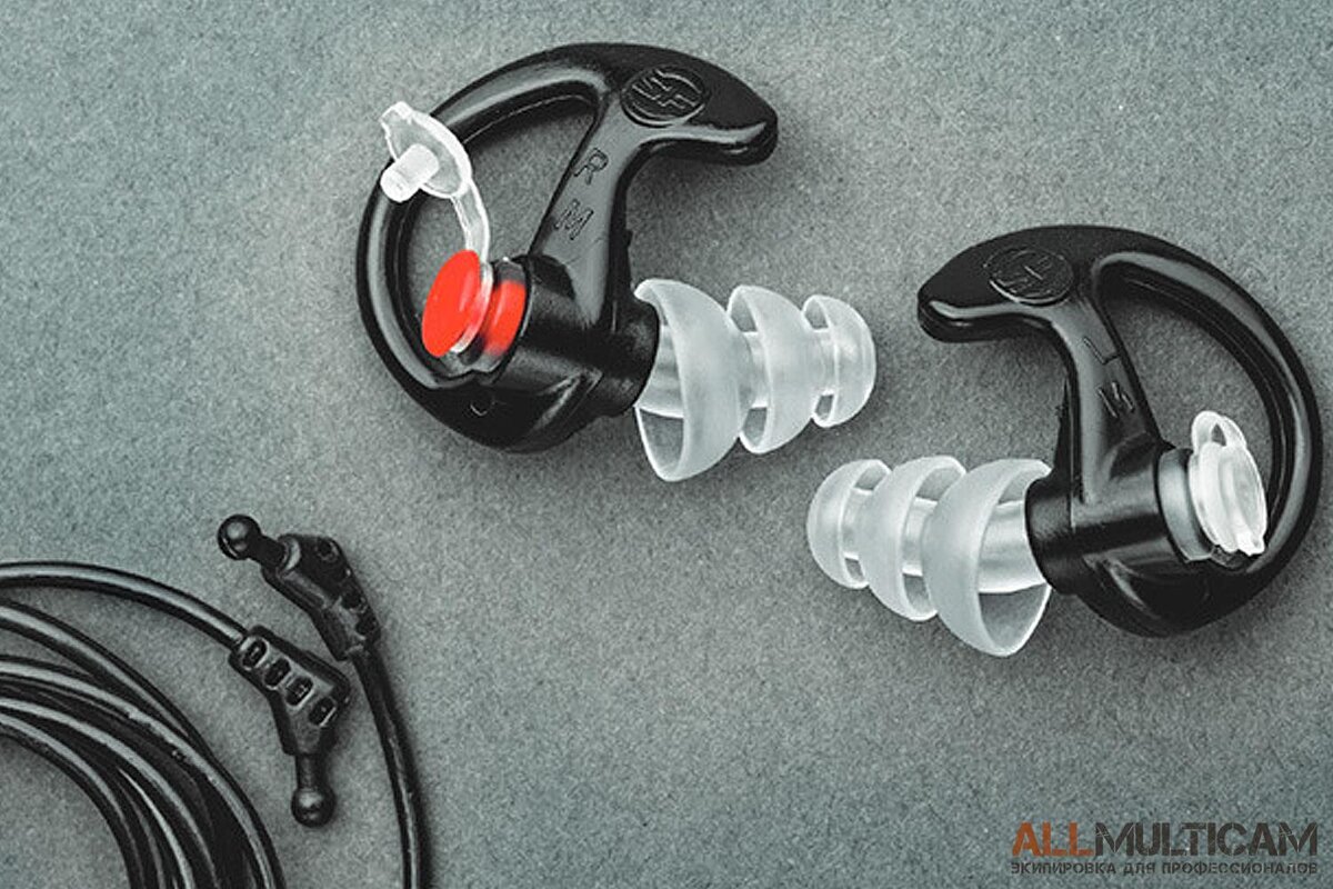 Тактические беруши SureFire обеспечивают полное или частичное шумоподавление без использования электроники и элементов питания