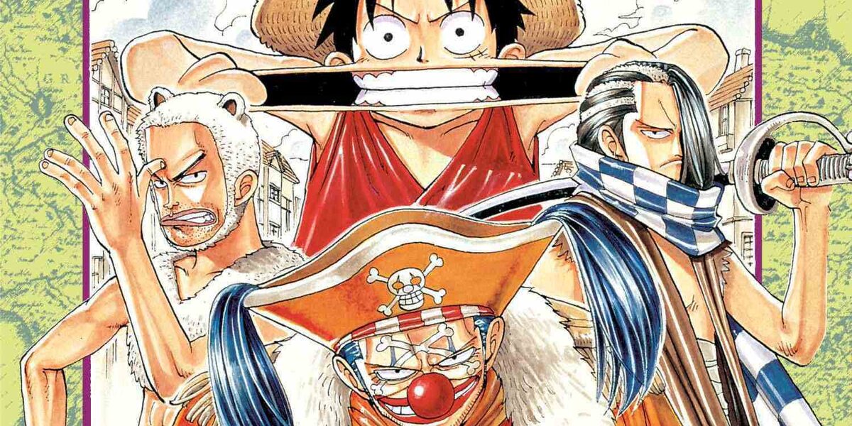 Фрагмент обложки манги Эйитиро Оды «One Piece. Большой куш. 1. Книги 1-3» © ООО «Издательская Группа «Азбука-Аттикус»
