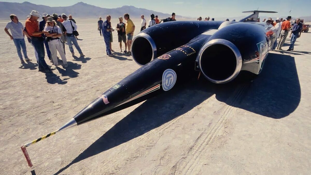 Энди Грин на Thrust SSC