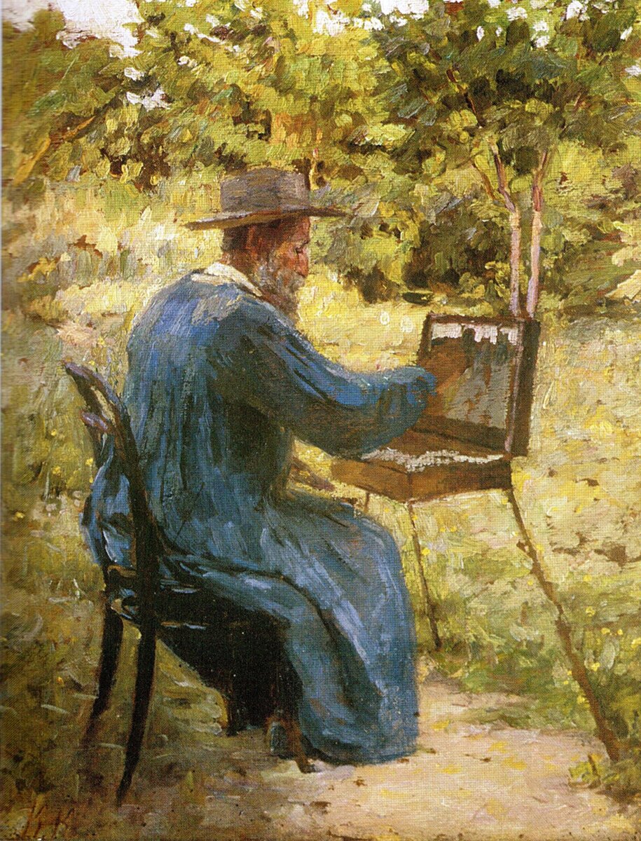 Автопортрет на пленэре. Художник Кириак Костанди. 1903 г.