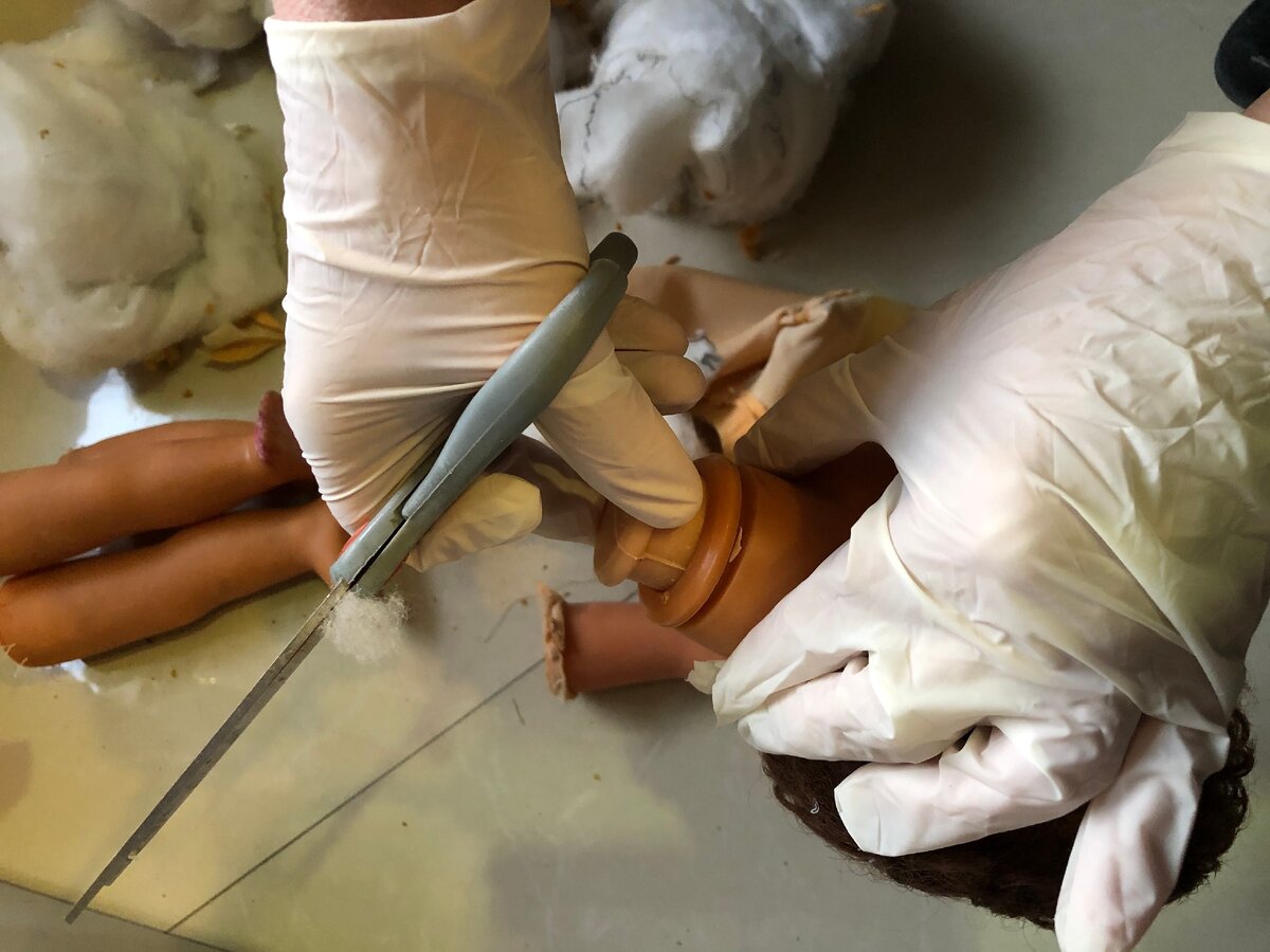 Вот так я "потрошила" куколку