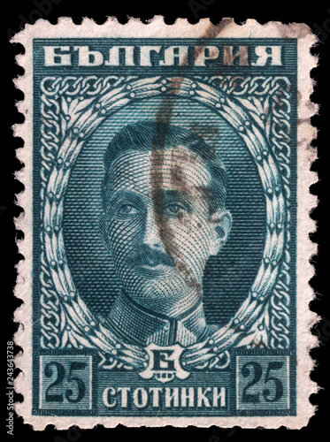 Болгарская марка с изображением царя Бориса III, 1922 год