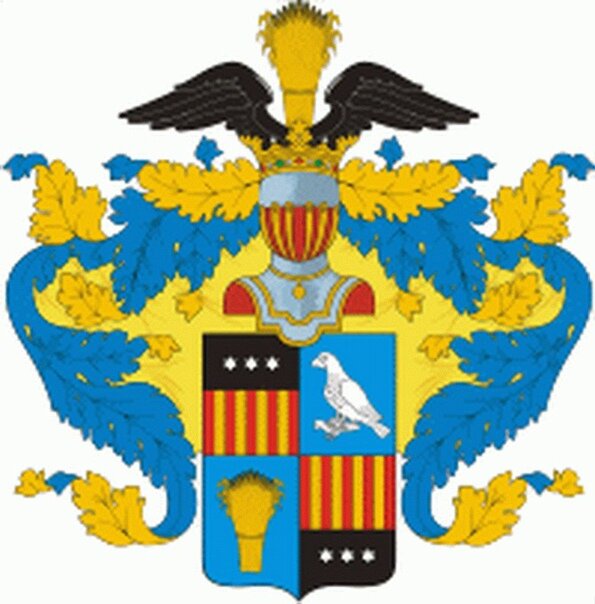 Герб семьи Соколовых.  Изображение взято с просторов интернета.