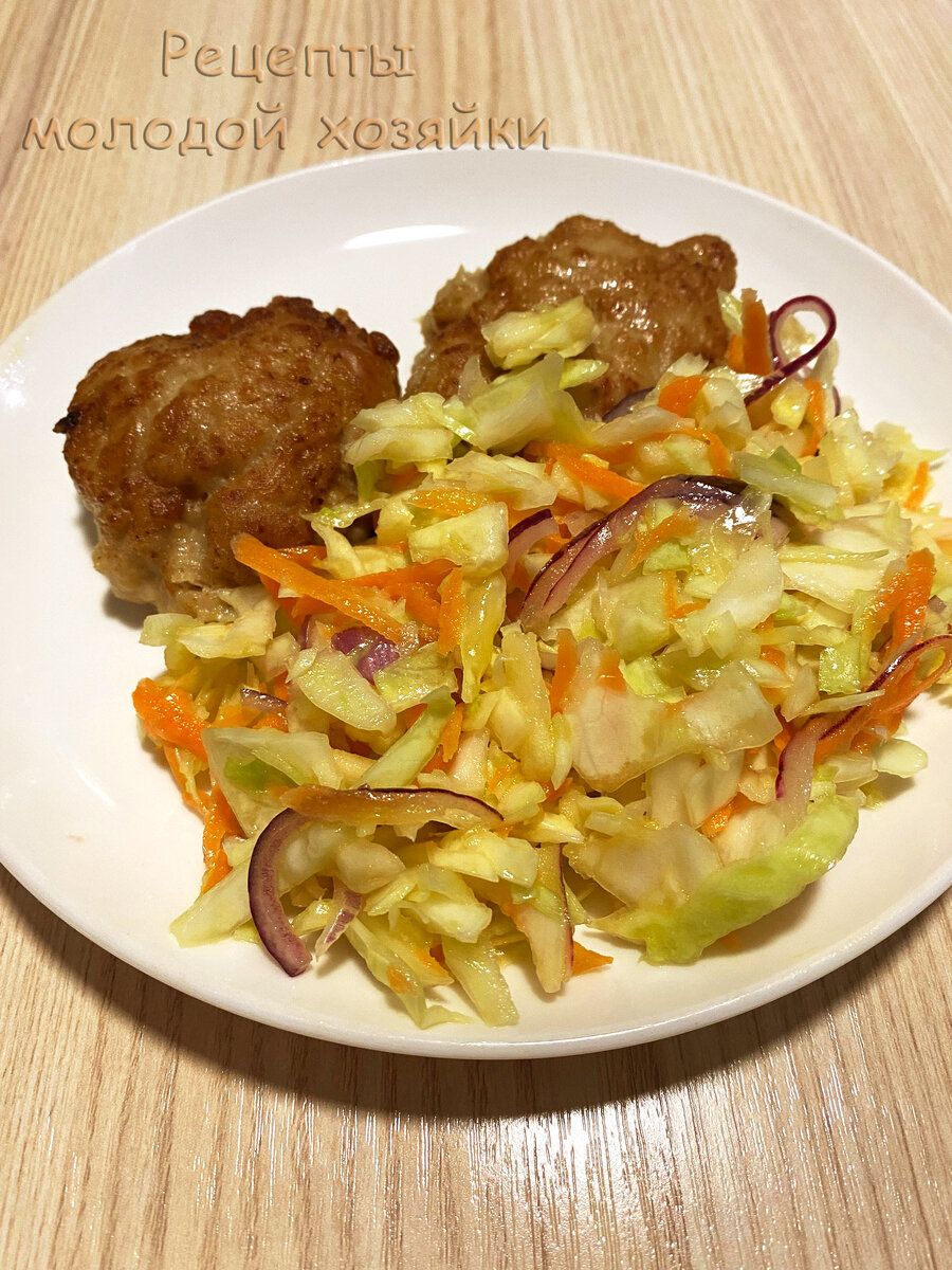 Салат «Вкусно-хрустно», просто и быстро на каждый день