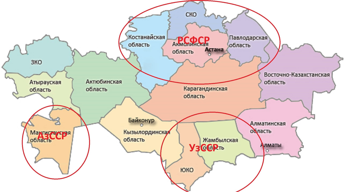 Отправить казахстан. Русские земли Казахстана. Южные районы Казахстана. Российские земли в Казахстане карта. Территория Казахстана подарок России.