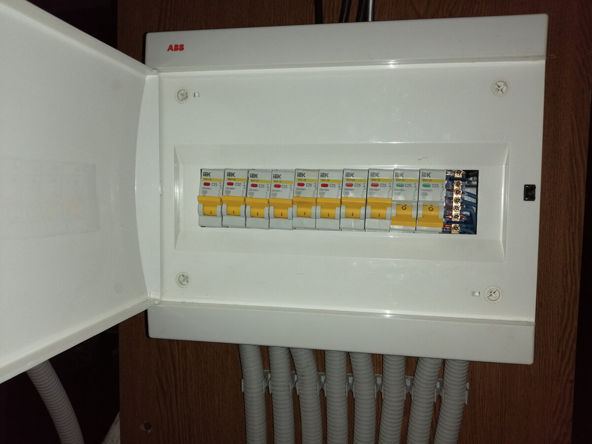 Шкаф с автоматами защиты. Фото из личного архива.