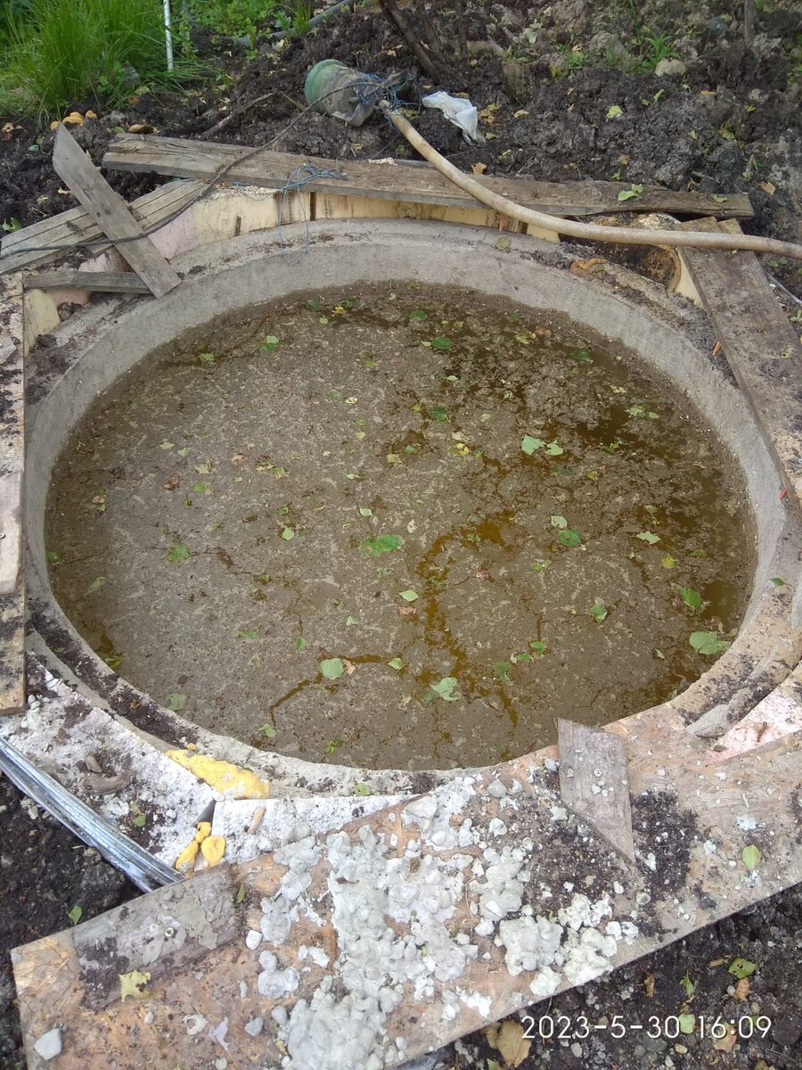 Вкопанное кольцо, утепленное снаружи пеноплексом