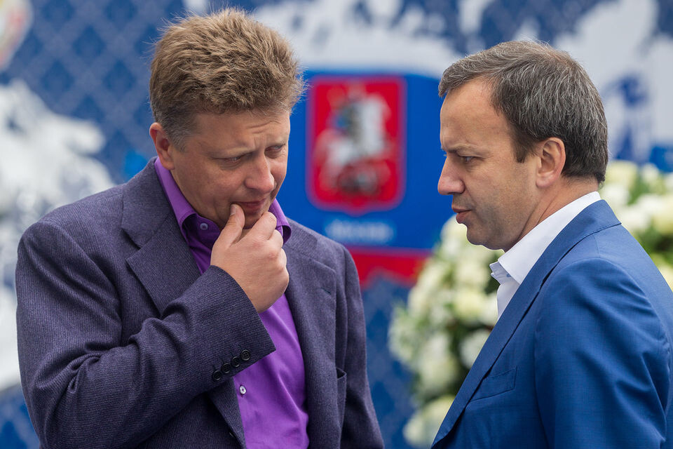 А. Дворкович и М. Соколов после "разноса" и объявлении выговоров от В. Путина, 27 сентября 2017 года