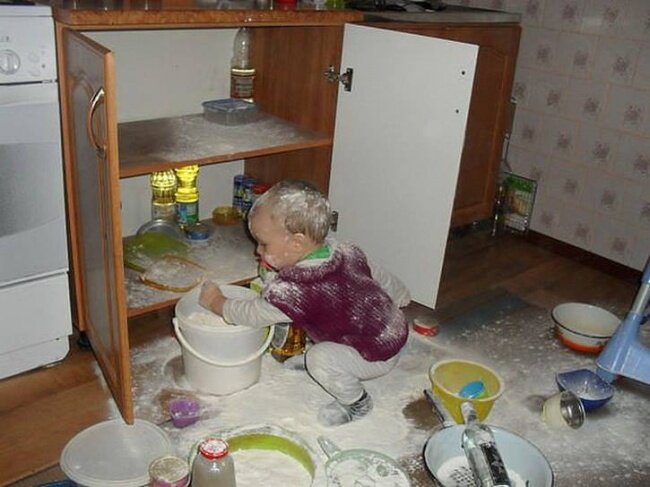 Мамуль, блины скоро будут готовы!