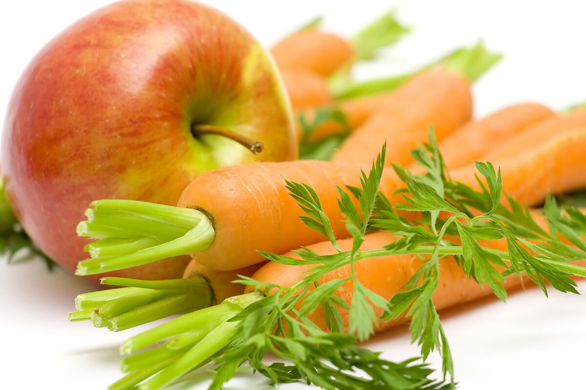 Витамин с в яблоках и моркови
