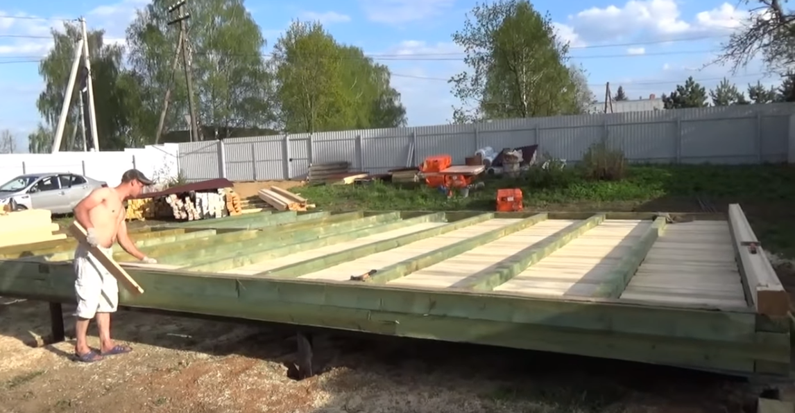 Двойная обвязка дома из бруса