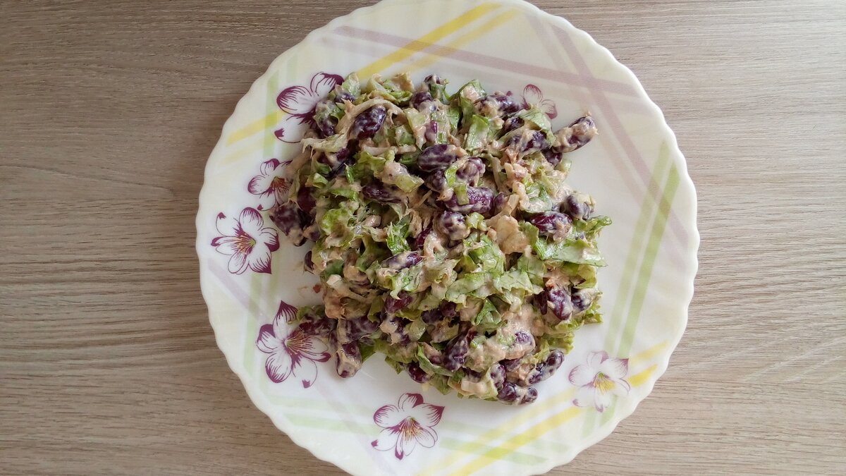 Очень вкусный салат. Всем советую. Фото автора.