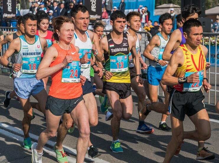 Cтарт полумарафона.