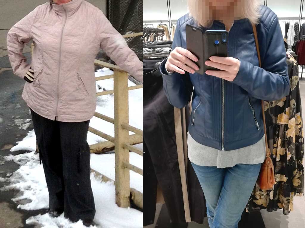 Слева - итог диет, справа - правильного питания. Фото автора. 