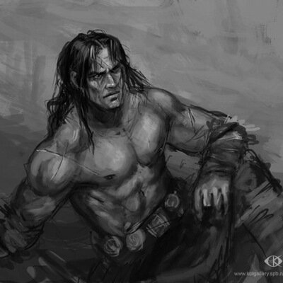 Фан арт с изображением Логена Девятипалого