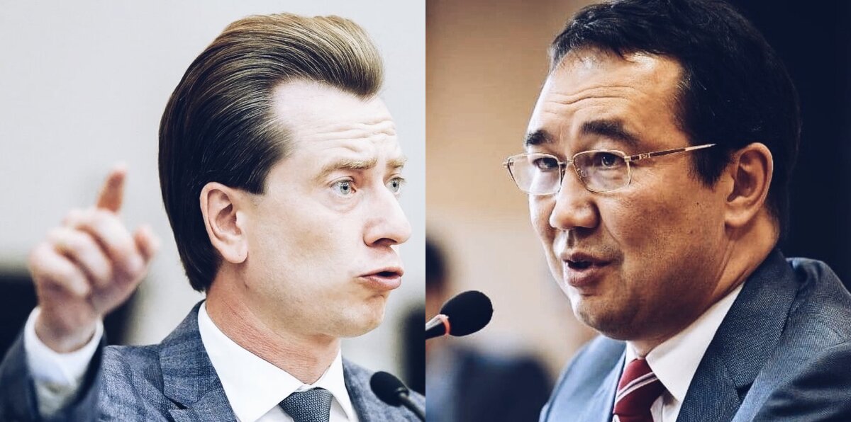 Депутат Бурматов и глава Якутии Николаев