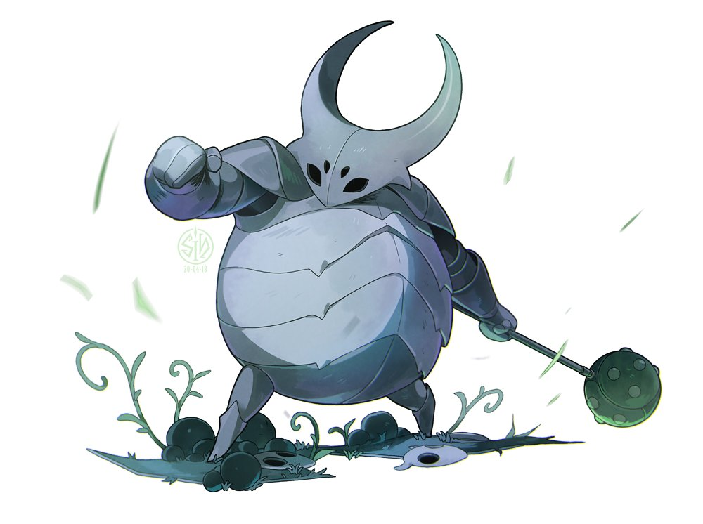 Рис. 1. Жук-рыцарь из игры "Hollow knight". Art by sіи