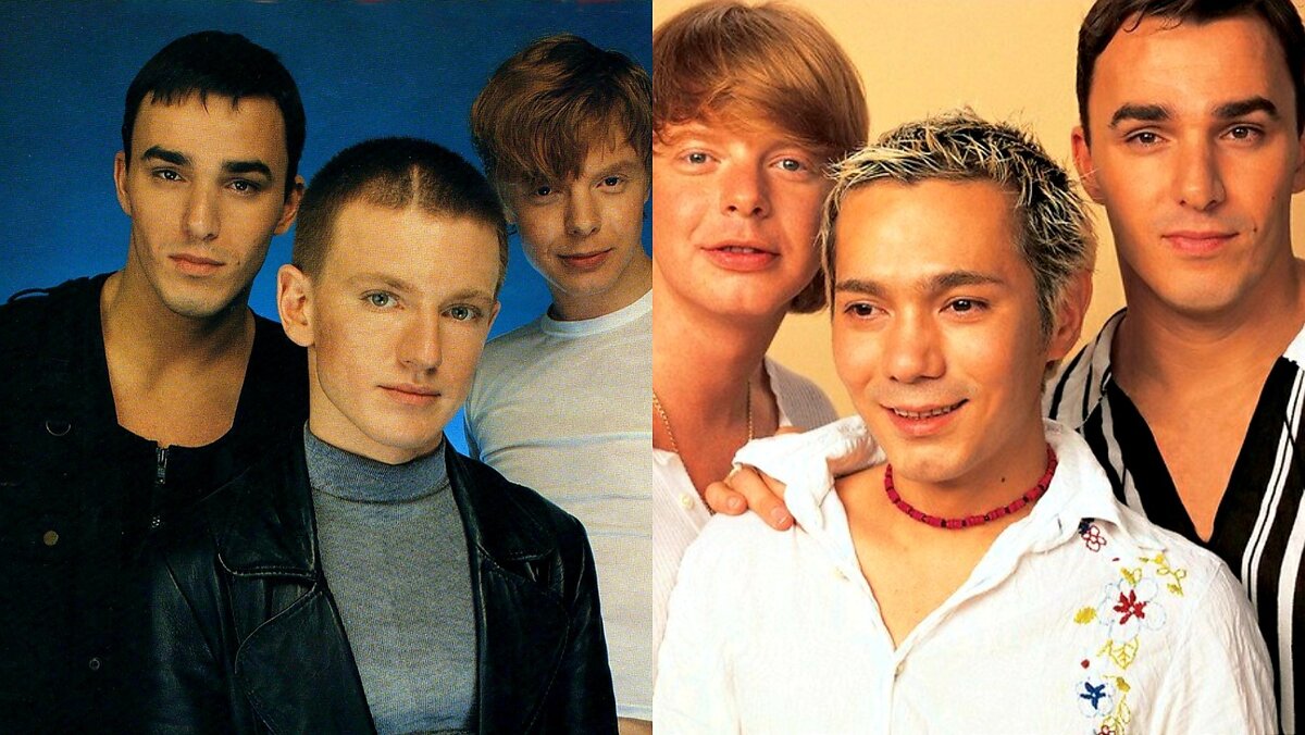 Иванушки с Игорем Сориным (слева) и Олегом Яковлевым (справа)