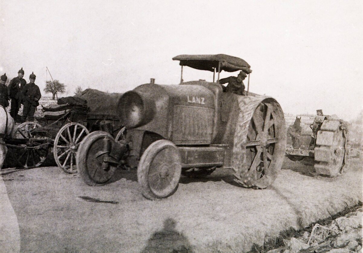 Германские тягачи. Часть 12. Kraftzugmaschine Lanz 80PS. 1914.  Модернизированный по немецки култиватор на службе рейсхвера | Remont1969 |  Дзен