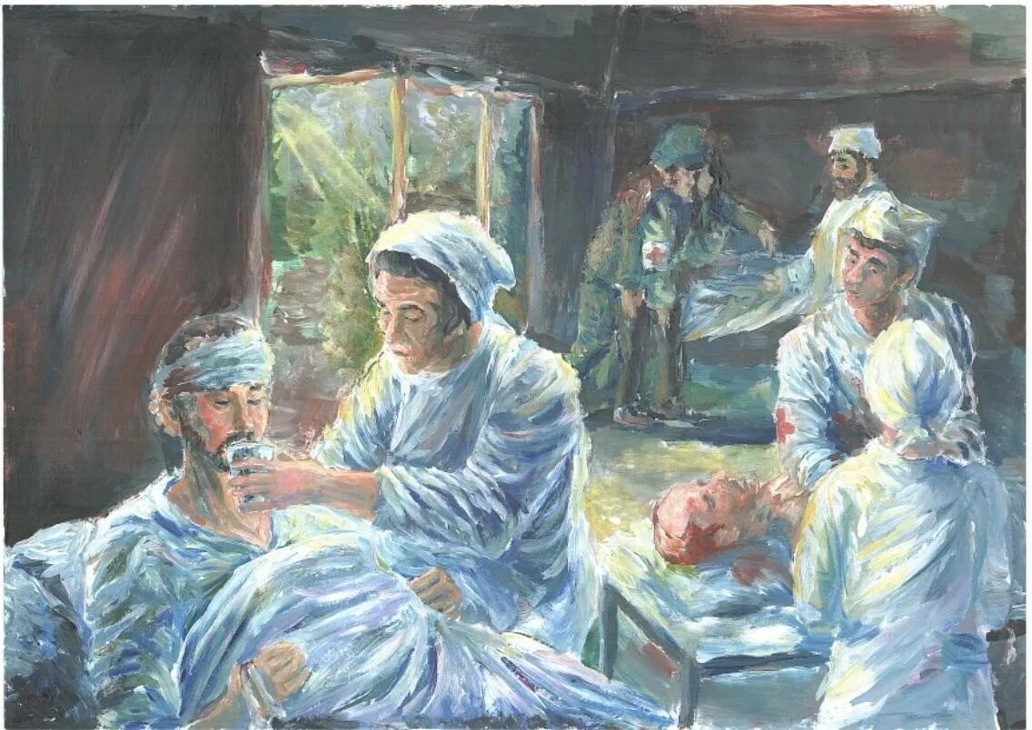 Картина раненый ребенок