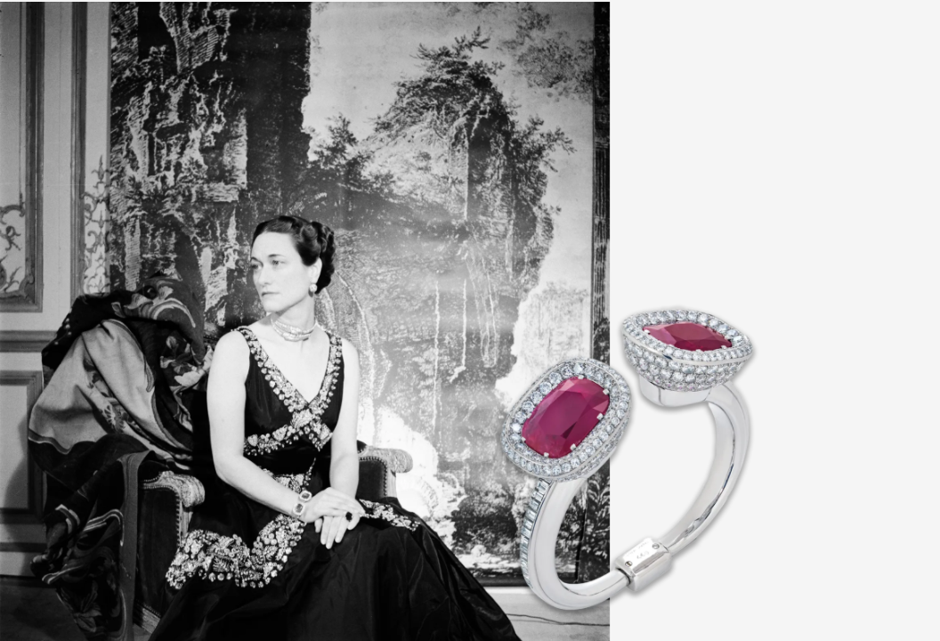 Ожидается, что в ноябре за браслет из рубинов и бриллиантов, когда-то принадлежавший герцогине Виндзорской, на аукционе будет выручено до 2,15 миллиона долларов