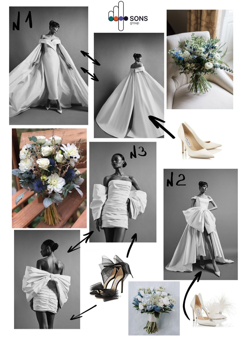 Мудборд "Свадебный образ Джей Ло". Фотографии взяты с просторов интернета.