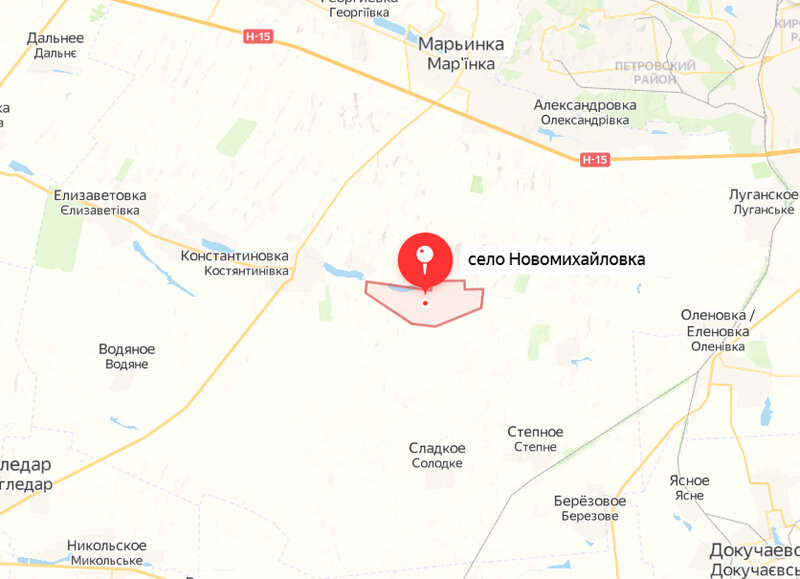 Карта марьинка донецкая