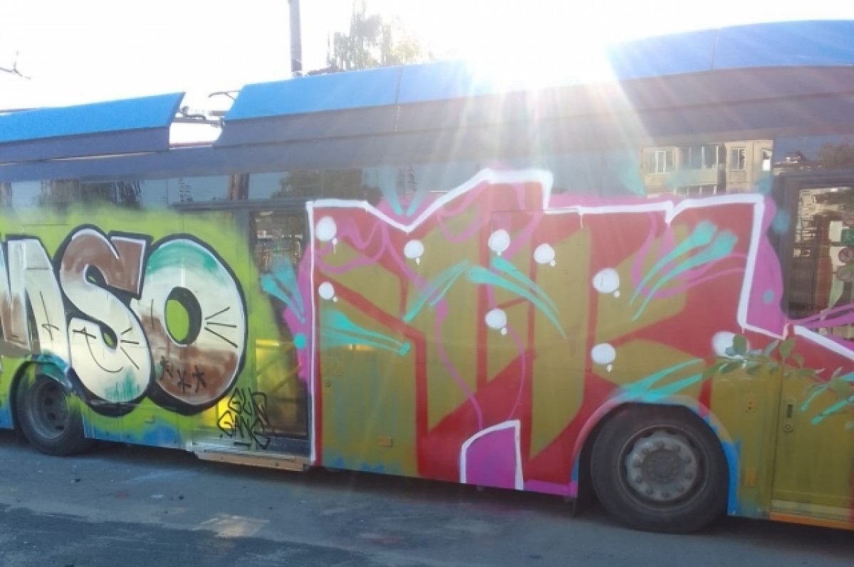    Вандалы испортили городские троллейбусы в Петрозаводске