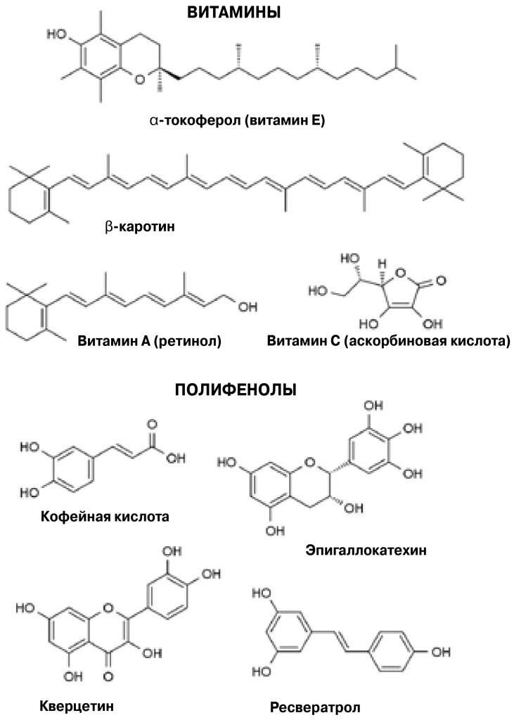 2. Некоторые природные антиоксиданты