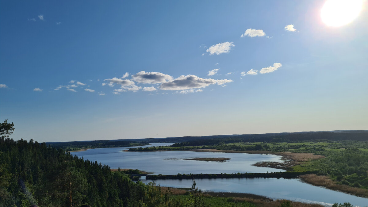 Это облачка в Карелии.