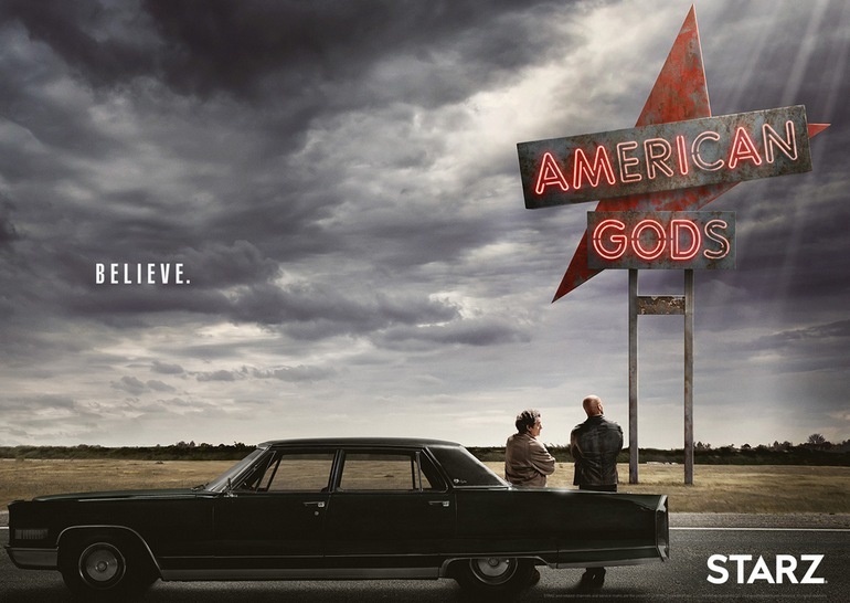 Постер первого сезона сериала «Американские боги» (American Gods)